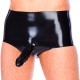 Slip avec étui nervuré pour le pénis en latex personnalisable