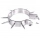 Collier d'esclave à pics en acier inox 