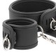 Kit de bondage collier et menottes en similicuir et néoprène