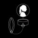 Collier BDSM et laisse en similicuir et néoprène Fetish Submissive