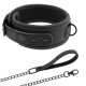 Collier BDSM et laisse en similicuir et néoprène Fetish Submissive