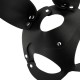 Masque de lapin Pet Play en similicuir Vegan Coquette