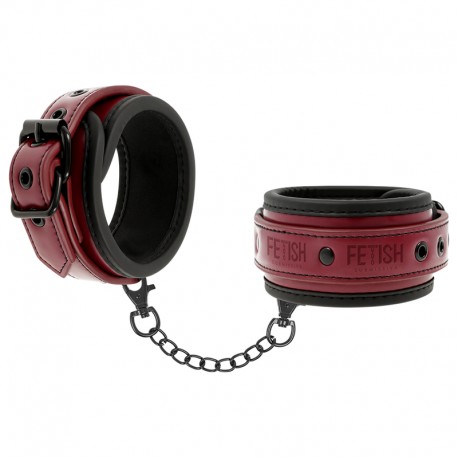 Menottes de poignets rouge et noir Fetish Submissive