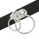 Collier choker noir 2 anneaux