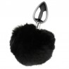 Plug anal queue de lapin noir