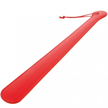 Paddle long rouge en cuir végan