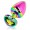 Bijou d'anus large Rainbow irisé