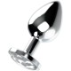 Bijou anal inox cristal grand