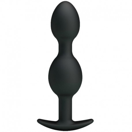 Plug anal à boules lestées 12,5 cm
