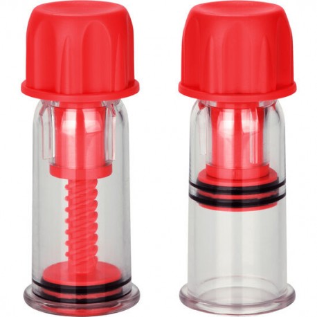 Suceurs de tétons rouge x2