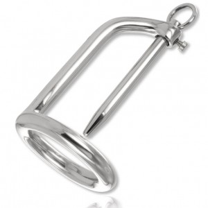 Cage de chasteté avec tige d'urètre en acier inox chirurgical