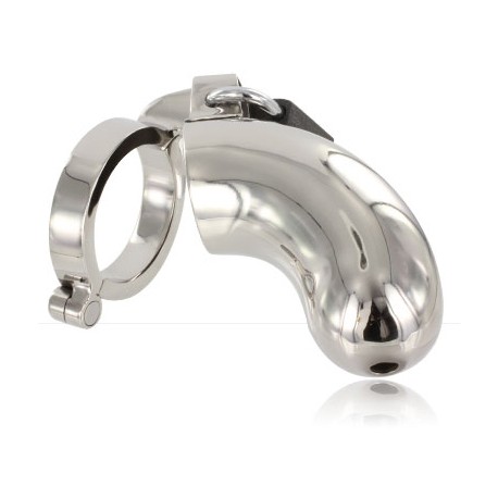 Cage de chasteté tube en acier inox avec cadenas