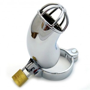 Cage de chasteté Lancelot en acier inox avec cadenas inclus