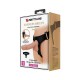 Ensemble harnais strap-on universel et gode réaliste à ventouse 22 centimètres Pretty Love