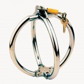 Menottes de luxe Cross acier - Accessoires BDSM Malins-Plaisirs