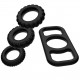 Pack de 4 cockrings en silicone souple Addicted Toys