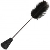 Cravache dentelle et plume Darkness