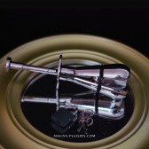 Poire d'angoisse plug anal verrouillable en acier torture médiévale