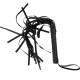 Flogger martinet en cuir végétal noir Black Line - Impact Play BDSM