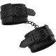 Menottes de cheville cuir végétal noir - Bondage Malins-Plaisirs