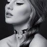 Collier chocker SM avec cadenas - Matériel SM et bondage Malins-Plaisirs
