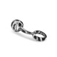Plug anal acier à poignée Fine Pleasure - Sextoy BDSM Malins-Plaisirs