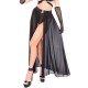 Jupe longue mesh noir Goddess - Tenue Dominatrice Malins-Plaisirs