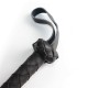 Fouet noir 150cm cuir végétal - Accessoires BDSM Malins-Plaisirs