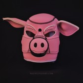 Cagoule de cochon Pet Play en néoprène