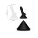 Cone fucking machine - Dimensions du gode silicone
