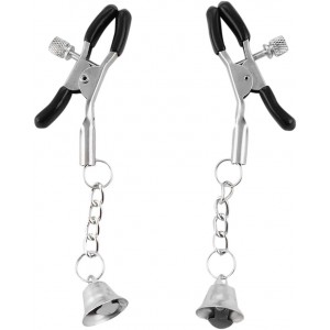 Pinces à seins avec clochettes - Accessoires BDSM Malins-Plaisirs
