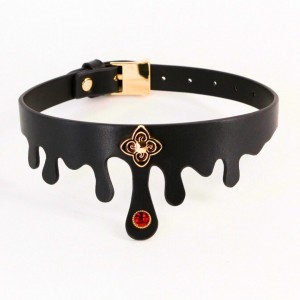 Choker élégant Elvira - Collier BDSM Malins-Plaisirs