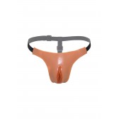 String avec faux vagin pénétrable - Lingerie travestis Malins-Plaisirs