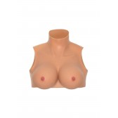 Prothèse courte silicone faux seins - Accessoires Travestis BDSM