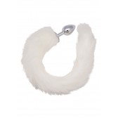 Plug anal fourrure renard polaire - Boutique BDSM Malins-Plaisirs