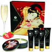 Kit exploration sensuel Shunga secrets fraises - Boutique BDSM Malins-Plaisirs