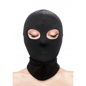 Cagoule yeux ouverts Black Hood - Boutique BDSM Malins-Plaisirs