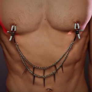 Pinces tétons Nipple Play avec chaîne - Boutique BDSM Malins-Plaisirs