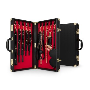 Kit bondage de luxe similicuir - Boutique BDSM Malins-Plaisirs