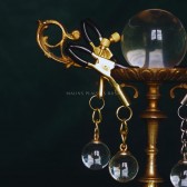 Pinces à seins boule verre Lucidum gold - Boutique SM Malins-Plaisirs