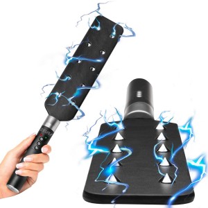 Paddle e-stim avec pointes acier - Accessoires BDSM Malins-Plaisirs