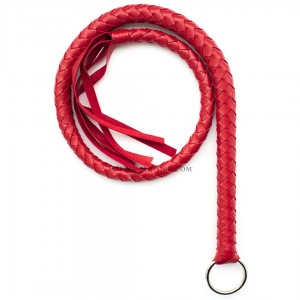Fouet court rouge 65 cm - Accessoires BDSM Malins-Plaisirs