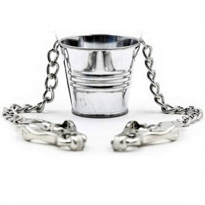 Pinces à seins avec seau - Boutique BDSM Malins-Plaisirs