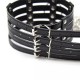 Collier sangles corset noir - Accessoires BDSM Malins-Plaisirs