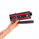 Collier de bondage 3 anneaux doublé - Accessoires BDSM Malins-Plaisirs