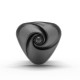 Clit stimulator Heart Desire Noir - E-stim BDSM Malins-Plaisirs