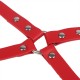 Harnais de bondage de cuisses vu détaillée anneau de bondage