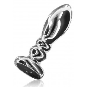 Buttplug anal acier vibrant Slider - Boutique BDSM Malins-Plaisirs