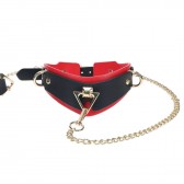 Collier et laisse soumise Milan - Accessoires BDSM Malins-Plaisirs