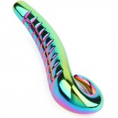 Dildo acier Devil's Tongue Iridescent - Sextoy BDSM Malins-Plaisirs